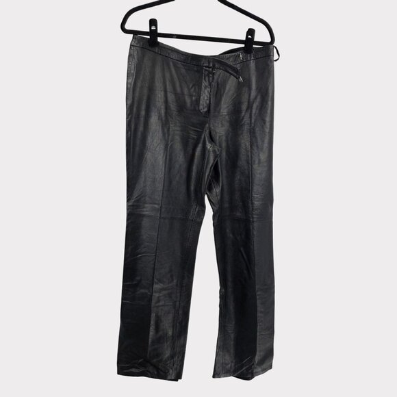 INC International Concepts Pants - Black Leather Pants By INC International Concepts Size 12